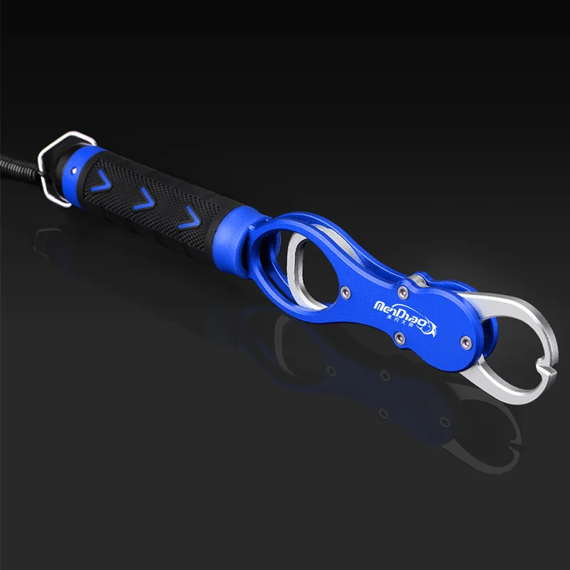 

Fishing grip With Scale Catch Fishing Tool Fish Control Clamp Tackle Holder Anti Slip Clip Rope Lip Grip Pliers Aluminum