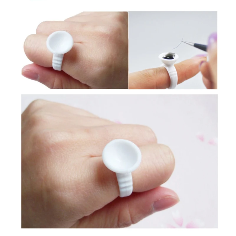 100 шт набор татуировки клеящиеся пигментные кольца с сеткой для наращивания