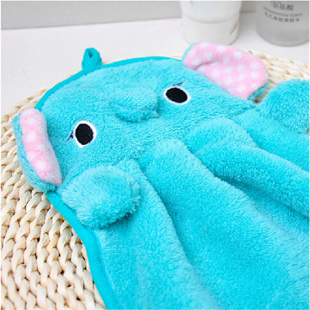 Детское полотенце для рук детской комнаты кухонное с мультяшными животными