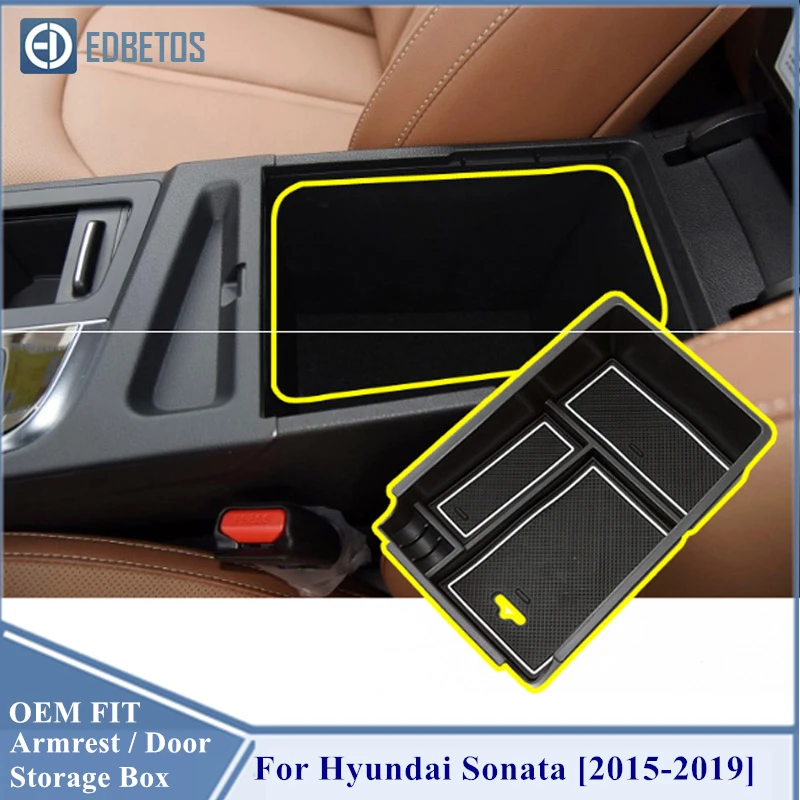 

Car Armrest Box Storage Center Console Organizer Container Holder Box For Hyundai Sonata 2015 2016 2017 2018 2019 Accessories