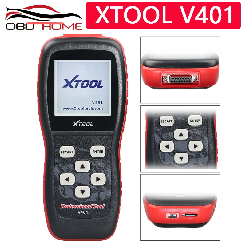 Диагностический инструмент XTOOL V401 OBD2 сканирующее устройство считыватель кодов