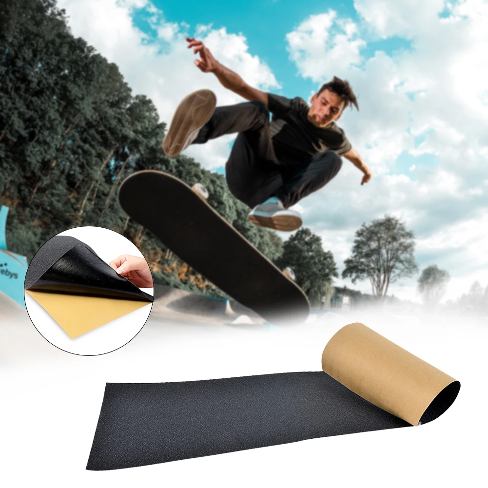 

Professional Grip Tape for Skateboard Decks 81*23cm Waterproof Sandpaper B99 Scooter Accessories Black EC-Grip Tapes Sticker