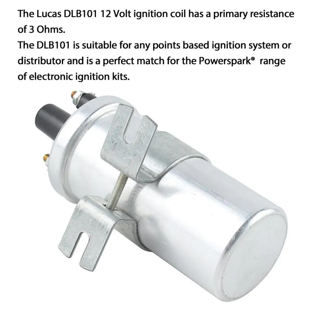 

Lucas DLB101 12 Volt 3 Ohm Non-Ballast Ignition Coil Hot