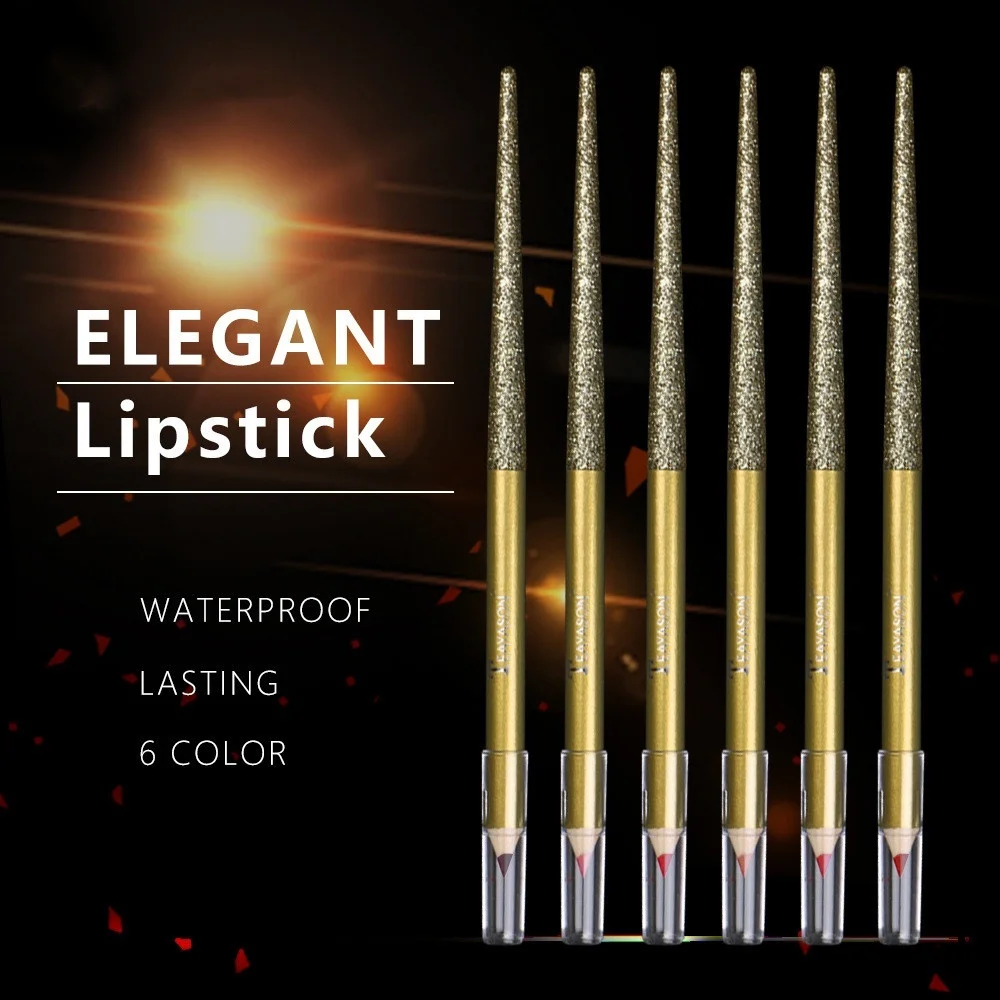 Водостойкая матовая помада-карандаш подводка для губ контур макияжа тинт