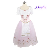 coppelia ballet costume skirt for girls pink giselle romantic tutu long ballet costume classical ballet dress soft tulle