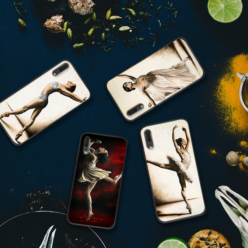 Художественная танцевальная картина маслом Скрипка для huawei Y6 Y7 Y9 Prime 2019 mate 10 20 Pro