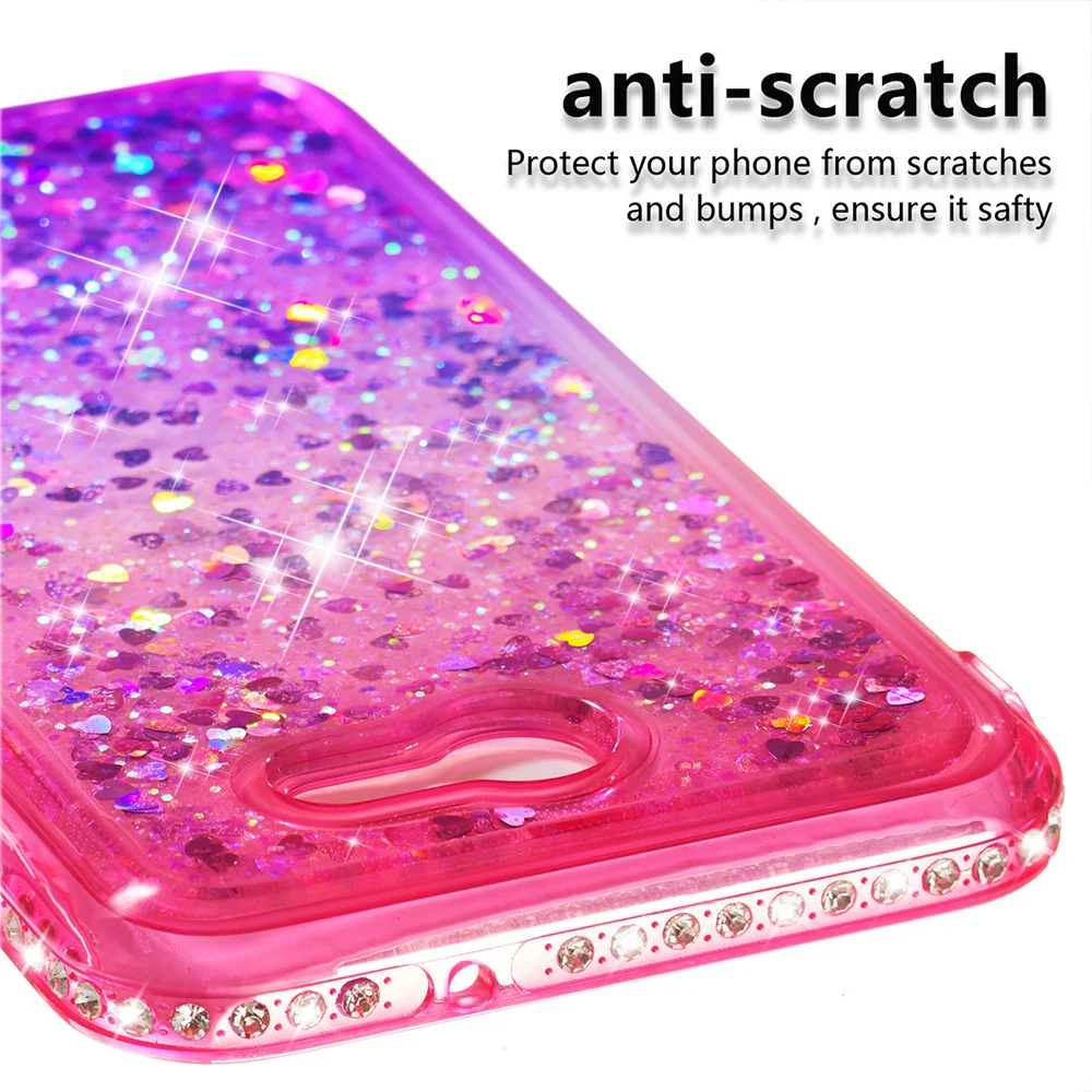 Чехол для Samsung Galaxy J7 Perx Wide 2 Halo Bling Glitter противоударный чехол J727 SM-J727T1 милый бампер с