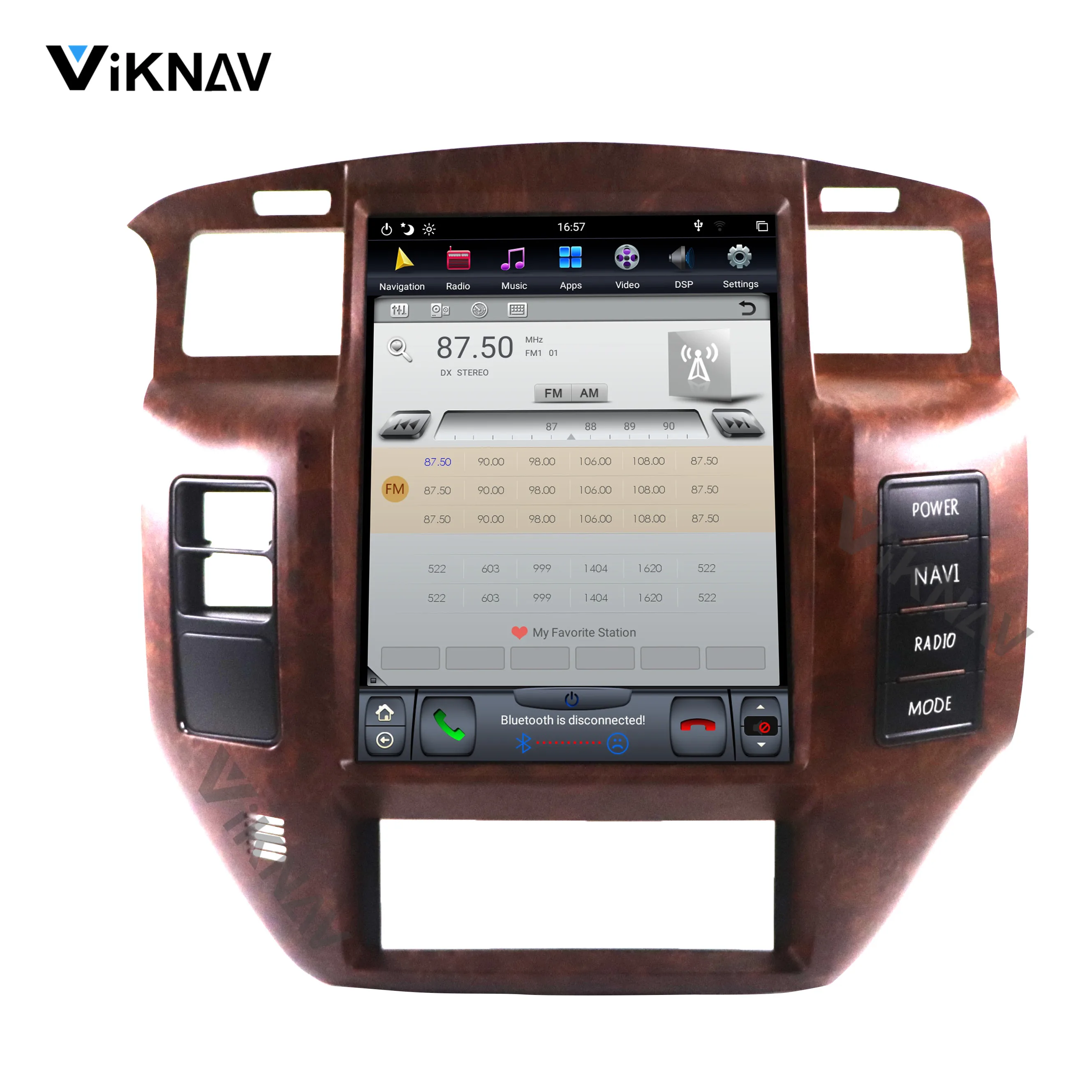 2 DIN Android автомобильный Радио мультимедийный плеер для NISSAN PATROL Y61 2004-2019 стерео