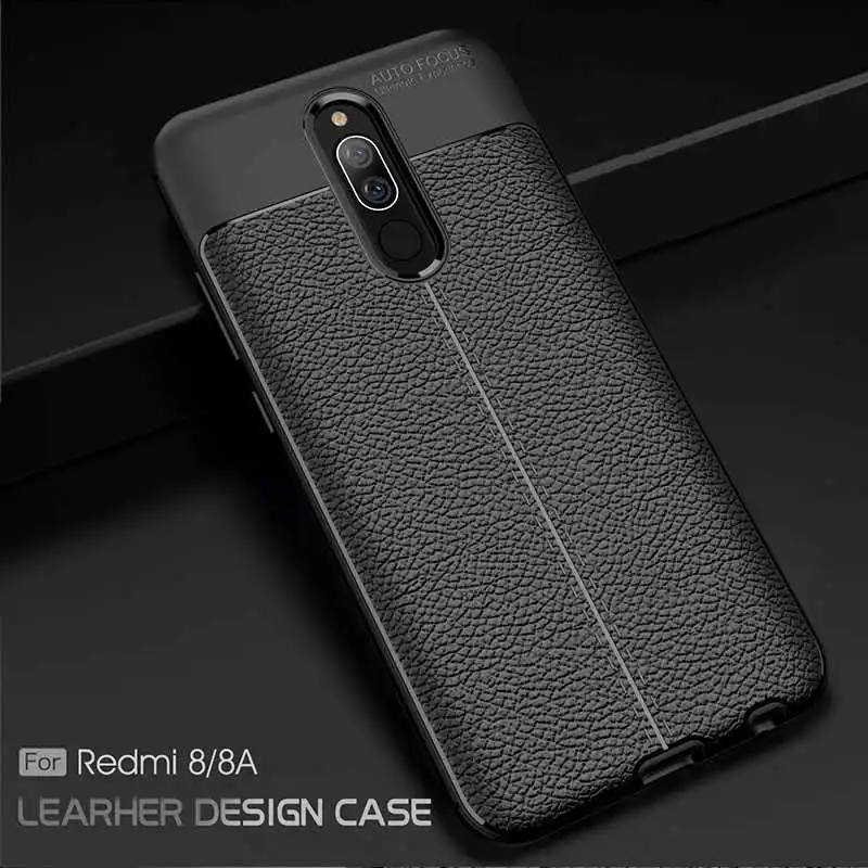 Ударопрочный чехол Mokoemi с личи мягкий 6 2 дюйма для Xiaomi Redmi 8 мобильного телефона |