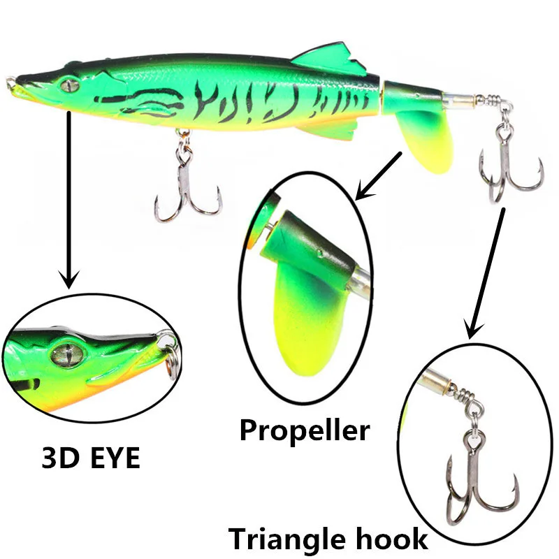

6pcs Fake Pike Fishing Lure Bait Wobbler 12.5cm/16g Crankbait Black Minnow Artificial Bait Fish Tackle Accessories Kosadaka D21