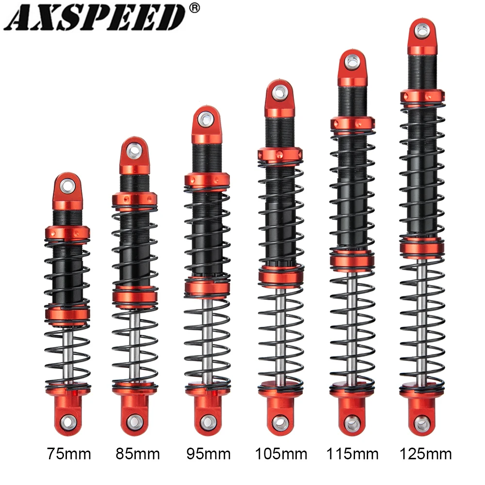 Масляный Регулируемый пружинный амортизатор AXSPEED 75/85/95/105/115/125 мм для 1/10 RC Crawler Axial