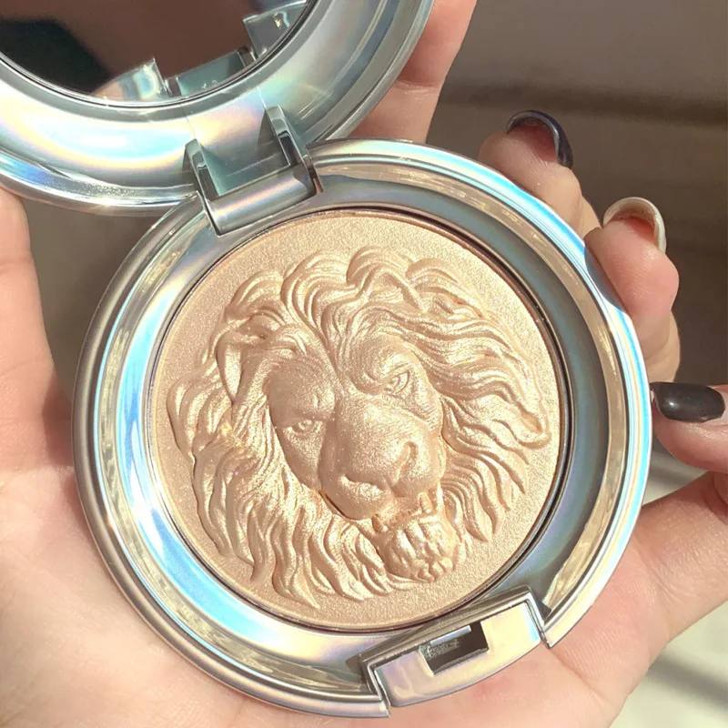 

High Gloss Repairing Disk Shadow Nose Shadow Silhouette Lion Pearlescent Brightening Stereo Ginger High Gloss Pressed Powder