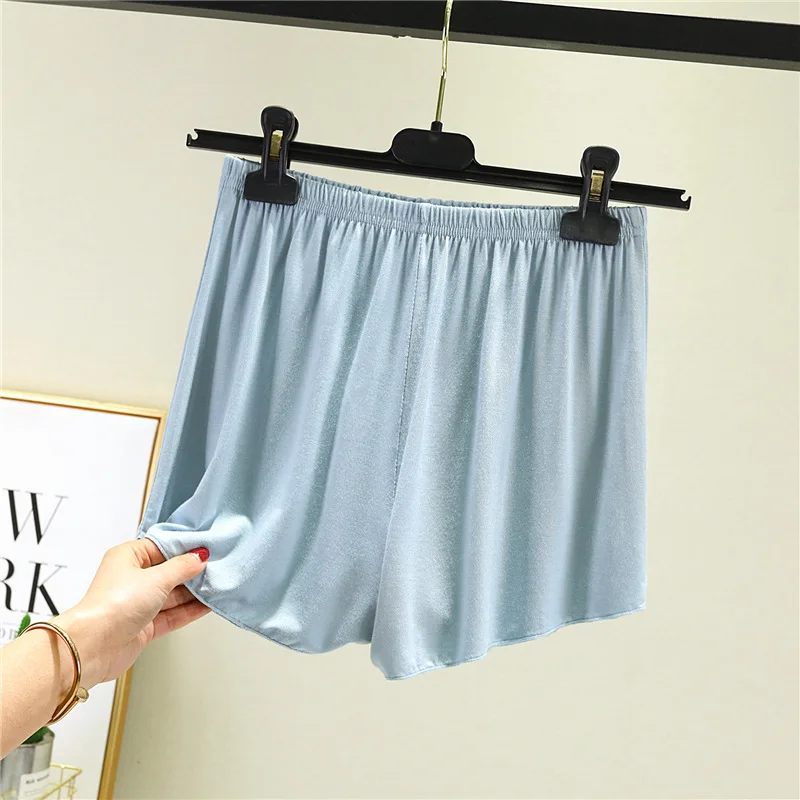 

Casual Modal Women Sleeping Shorts Summer Female Elastic Waist Loose Sleepwear Short Pants Ladies Thin Sleep Bottoms Nightwear