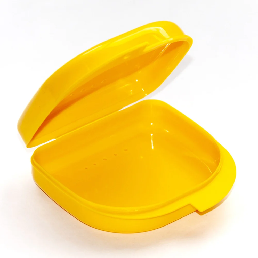 

10Pcs Tooth Socket Box Portable Braces Box Orthodontic Retainer Container Denture Holder Mixed Color