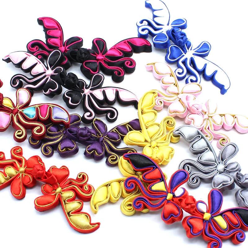 Ципао для костюма Тан 1 пара винтажные пуговицы застежка с китайским узлом в