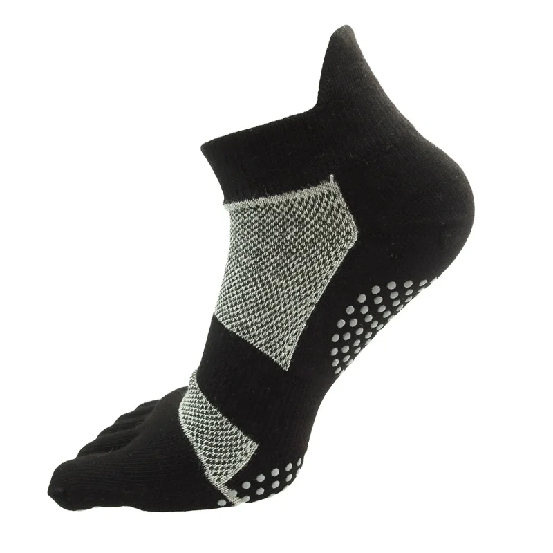 

Носки мужские средней длины, Удобные однотонные хлопковые носки с пятью пальцами, новый стиль