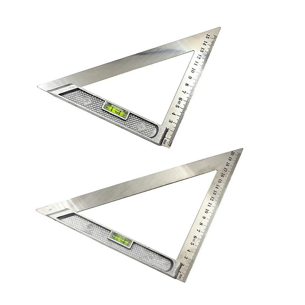 

Woodworking Ruler Silver Portable Measurement Stainless Steel Double-sided