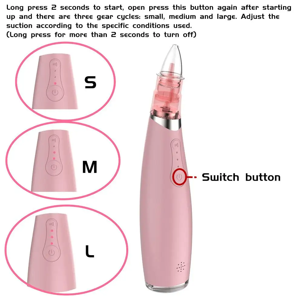 Электрический носовой аспиратор для малышей Очиститель носа с функцией носочки