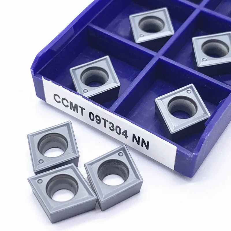 

CCMT09T304 NN LT10 CNC Lathe Carbide Inserts Turning Tools Cutting Machining Blade Cut Steel Andcast Iron