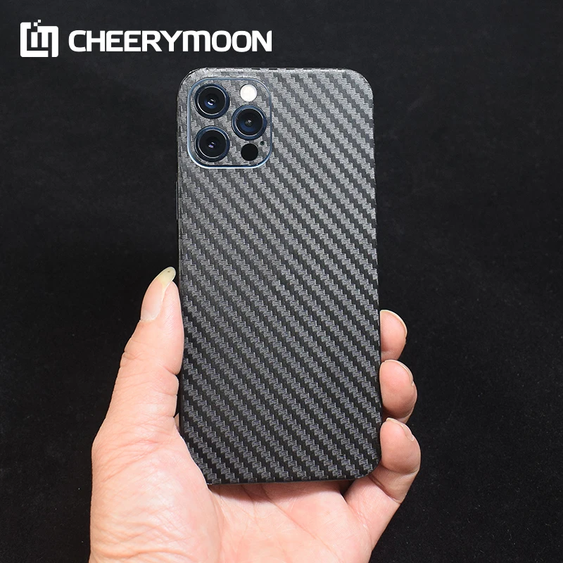 

Dropshipping Carbon Fiber Rear Stickers Wrap Paste For iPhone 13 12 11 Pro Max mini XR SE2 XS X 7 8 5 SE 5s 6s 6 Plus Back Film