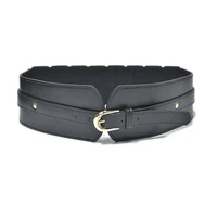 women belt luxury ladies wide belt elastic vintage buckle leather wide fashion wild pin buckle womens belt waist seal belt f268