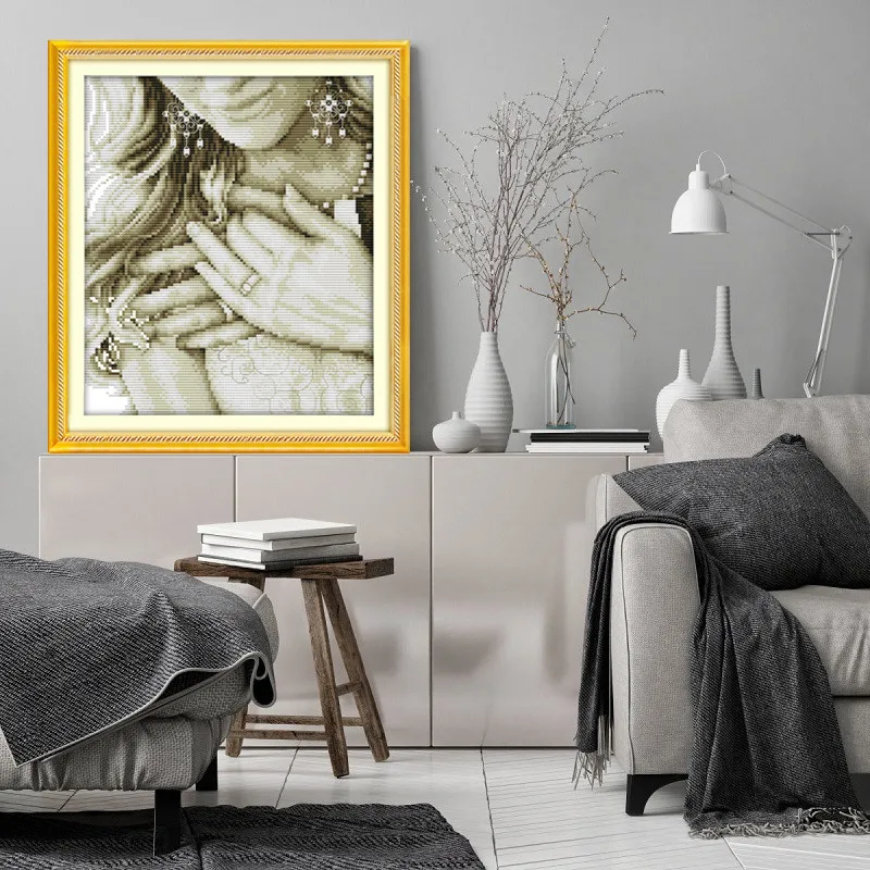 Свадебное кольцо для пар домашний декор наборы вышивки крестиком DMC 11 & 14CT Набор