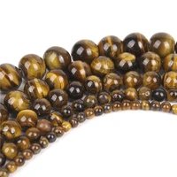 4681012mm natural loose stone beads tiger eye beads for jewelry making diy beads tiger eye bracelet men women accessories