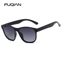 fuqian 2021 fashion polarized sunglasses men women luxury square black sun glasses male female stylish hiking driving eyewear