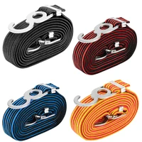 luggage tied rope stacking banding elastic cord strap motorcycle bicycle cargo racks tied rubber straps rope band hooks