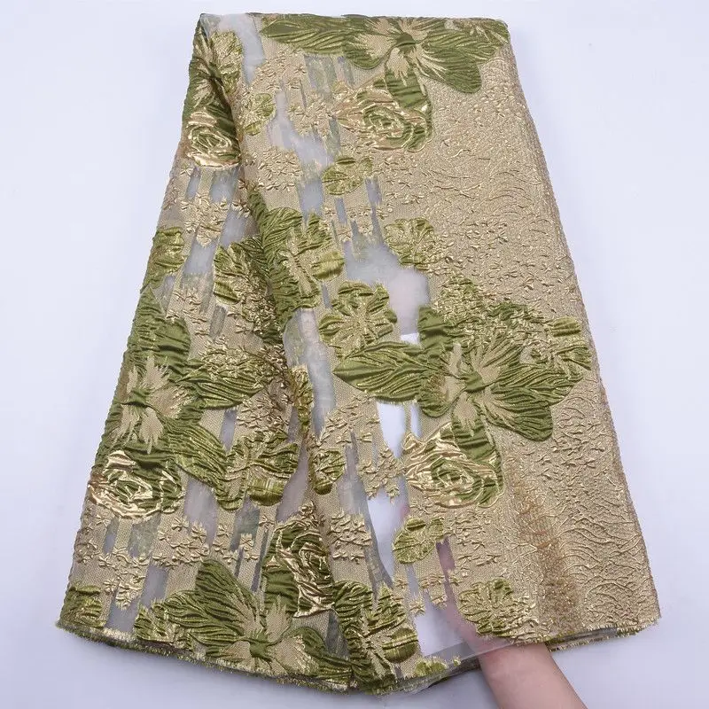 

New fashion African Milk Silk Lace Fabric Wholesale French Organza Jacquard Lace Fabric 2020 High Quality Nigerian Tulle Lace