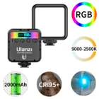 Ulanzi VL49 мини RGB светодиодный видео светильник 2700K-9000K на Камера заполнить светильник фотографии светильник ing карман в прямом эфире Tiktok Vlog светильник
