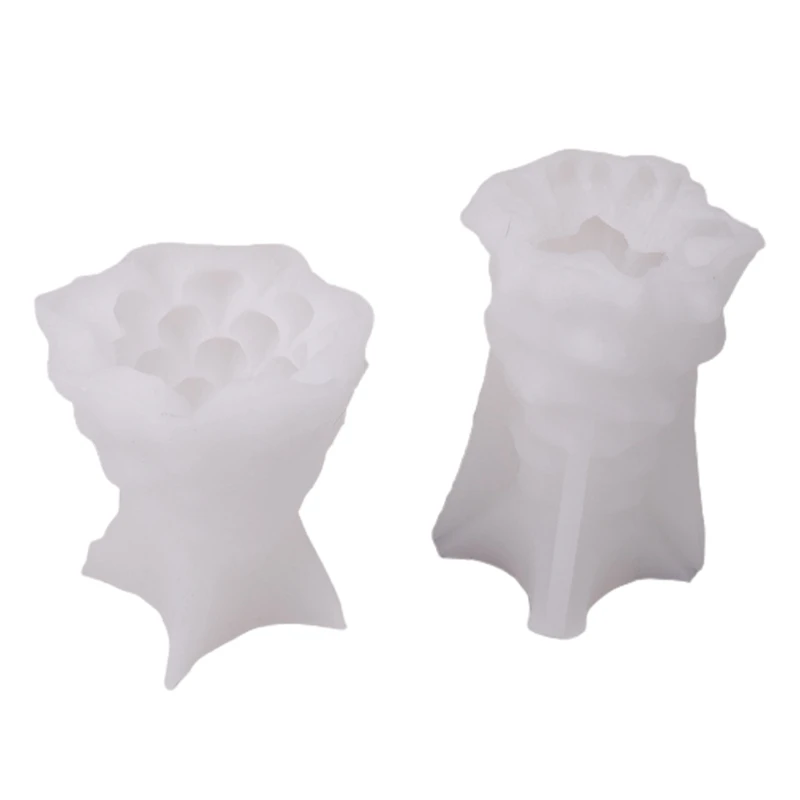 

2 Pcs/Set 3D Christmas Tree Candle Epoxy Resin Mold Aromatherapy Plaster Silicone Mould DIY Crafts Decor Casting Mold