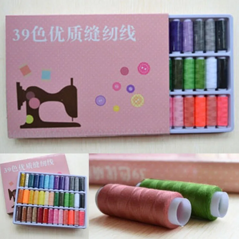 Новая швейная нить Top Grand набор из 39 катушек разных цветов полиэстера машина
