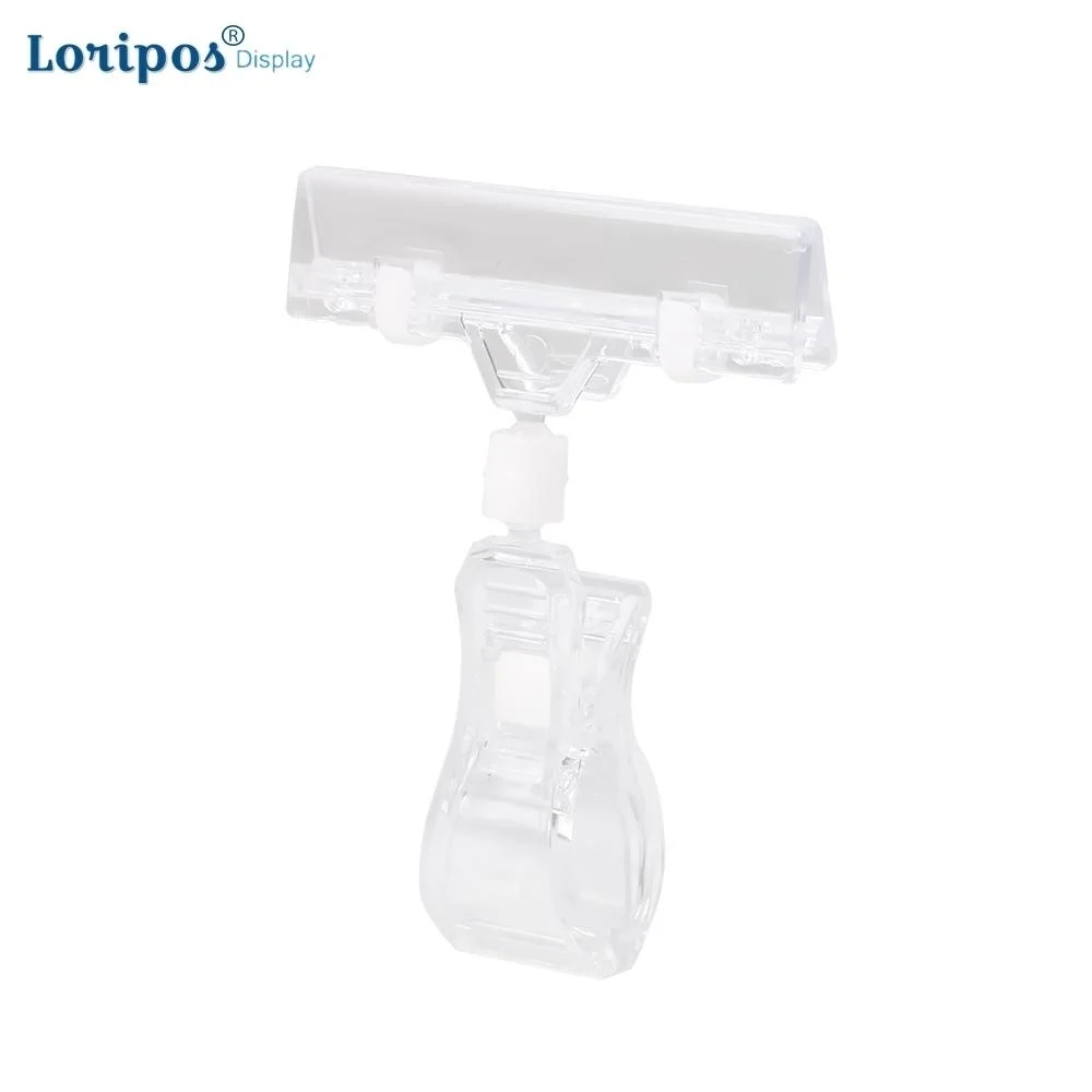 

Hot Sale Wholesale Clear Acrylic Pop Advertising Poster Shelf Clips Display Sign Label Holder Price Tags Display Racks 50pcs