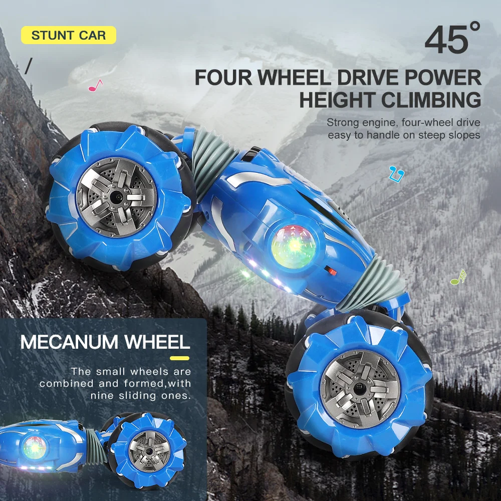 Gesture Induction Twist Car Watch Remote Control Stunt Deformation RC Drift 4 Channels off-road Climbing New Gift | Игрушки и хобби