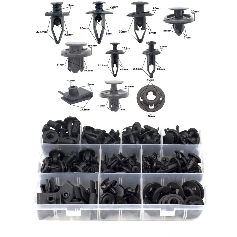 Автомобильный фиксатор для пирсинга бампера Toyota пластиковая заклепка