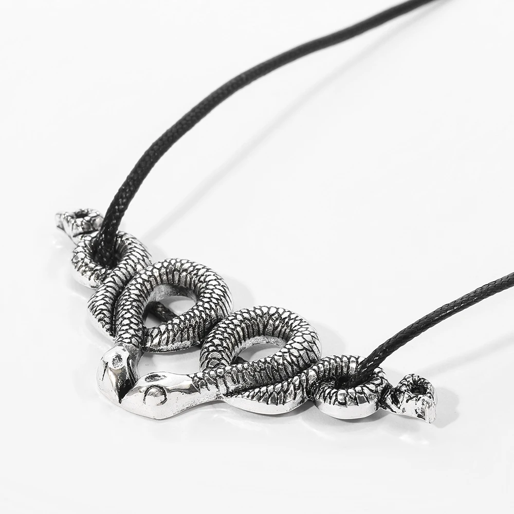 Винтажное ожерелье-чокер в виде змеи и кожи женское ожерелье стиле древнего