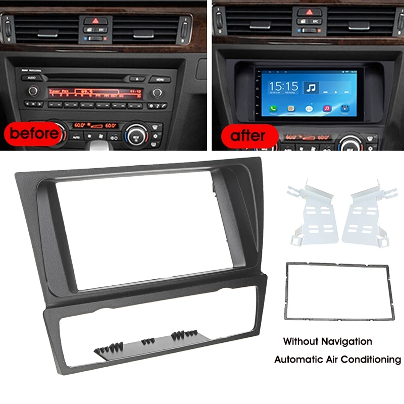 2Din автомобильный радиоприемник стереопанель Fascia комплект для монтажа BMW 3 серии