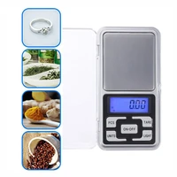 blue lcd mini electronic digital high accuracy pocket scale jewelry calibration weighing balance portable counting function 2019