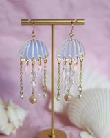 new style earrings jellyfish earrings in iridescent