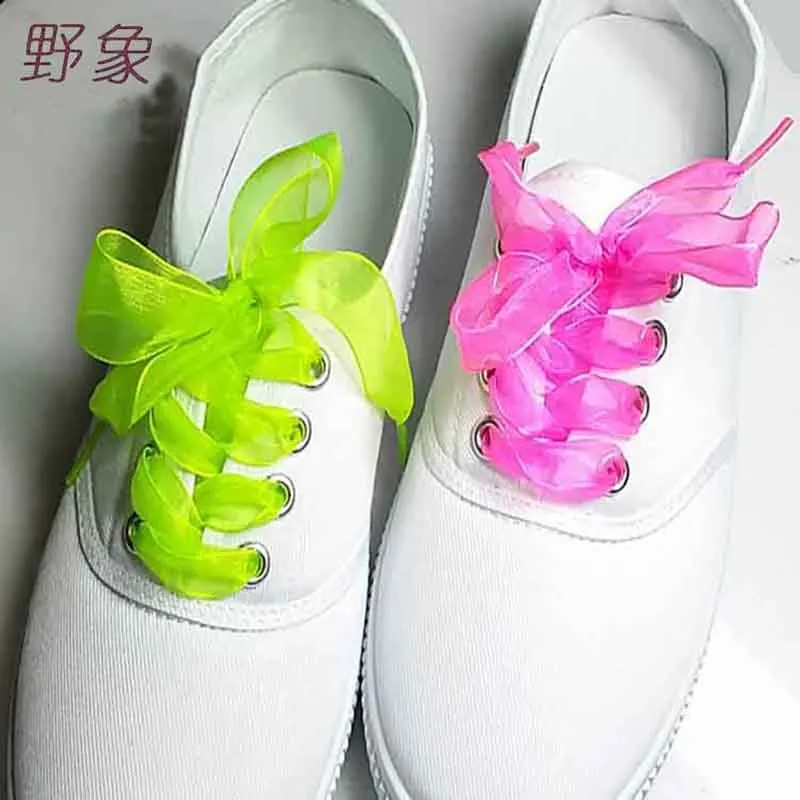 

yarn decoration Lace women Lace dance shoelace lady gift shoelaces with 90cm shoe lace Color Optional shoesLaces