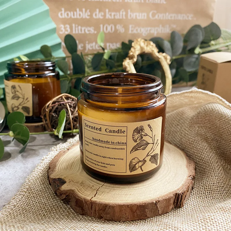 Glass Jar Cup Natural Soy Candle Aromatherapy Scented Wedding Party Birthday Relaxing Stress Relief Candles | Дом и сад