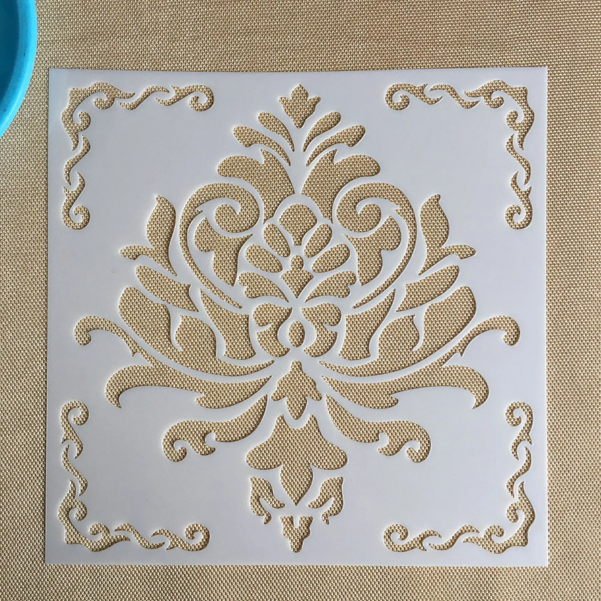 Mandala 1pc 15 * 15cm mold DIY home decoration drawing template laser cutting wall template painting tile tiles stencil