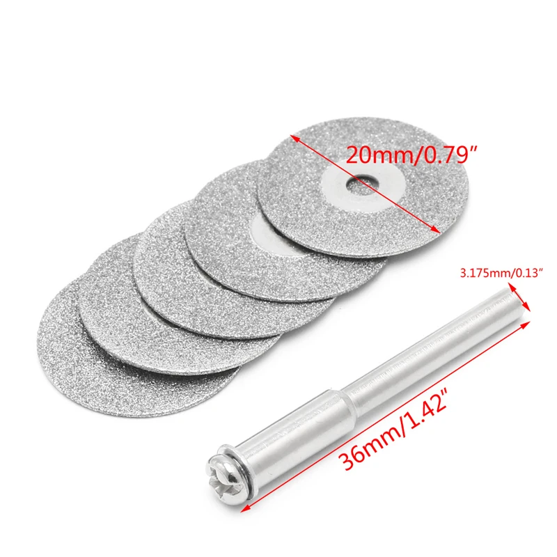 

5pcs/set Dremel Accessories Diamond Grinding Wheel Saw Circular Cutting Disc Dremel Rotary Tool Diamond Discs