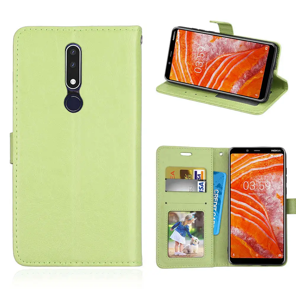 Чехол задняя крышка корпуса для Apple кожаный чехол портмоне телефона s Nokia 3 2 5 6 7 8 1