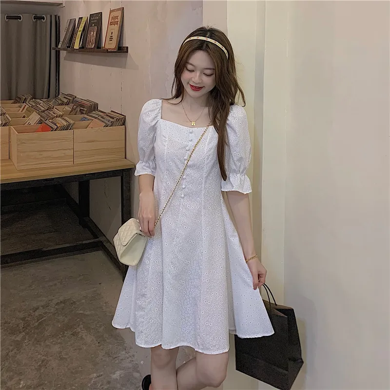 

Make firm offers the new summer sweet floral chiffon dress with short sleeves collar wear ~ ~ but when a word