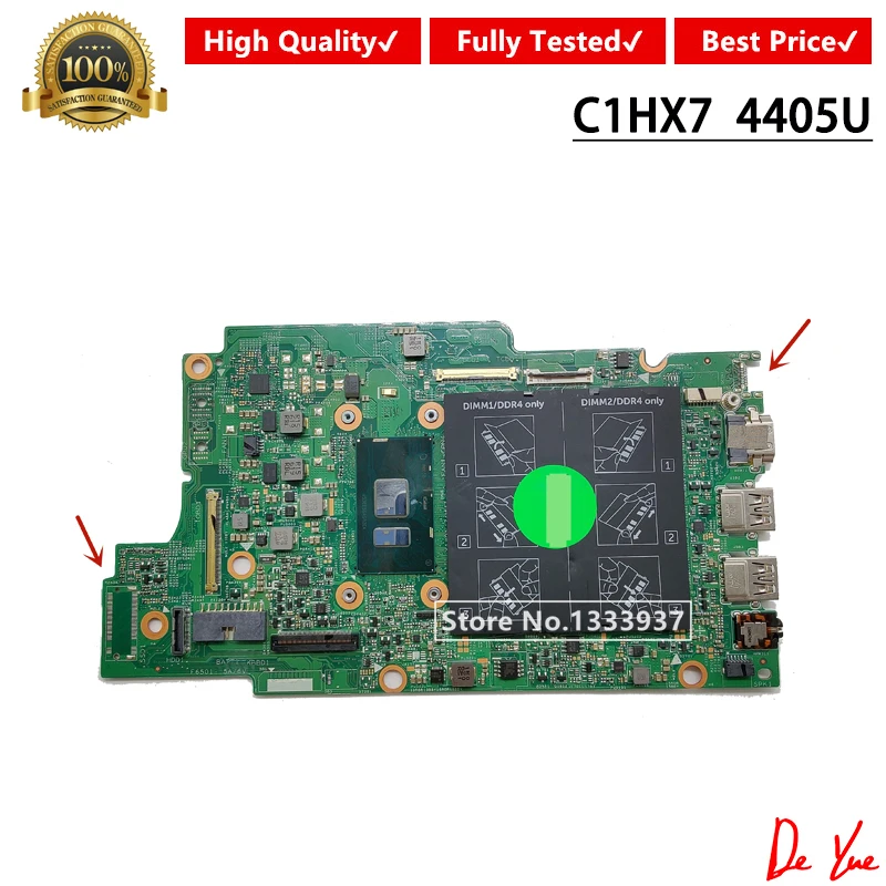 

CN-0C1HX7 материнская плата C1HX7 0C1HX7 для Dell Inspiron 13 5368 5568 Материнская плата ноутбука 4405U протестирована, работает