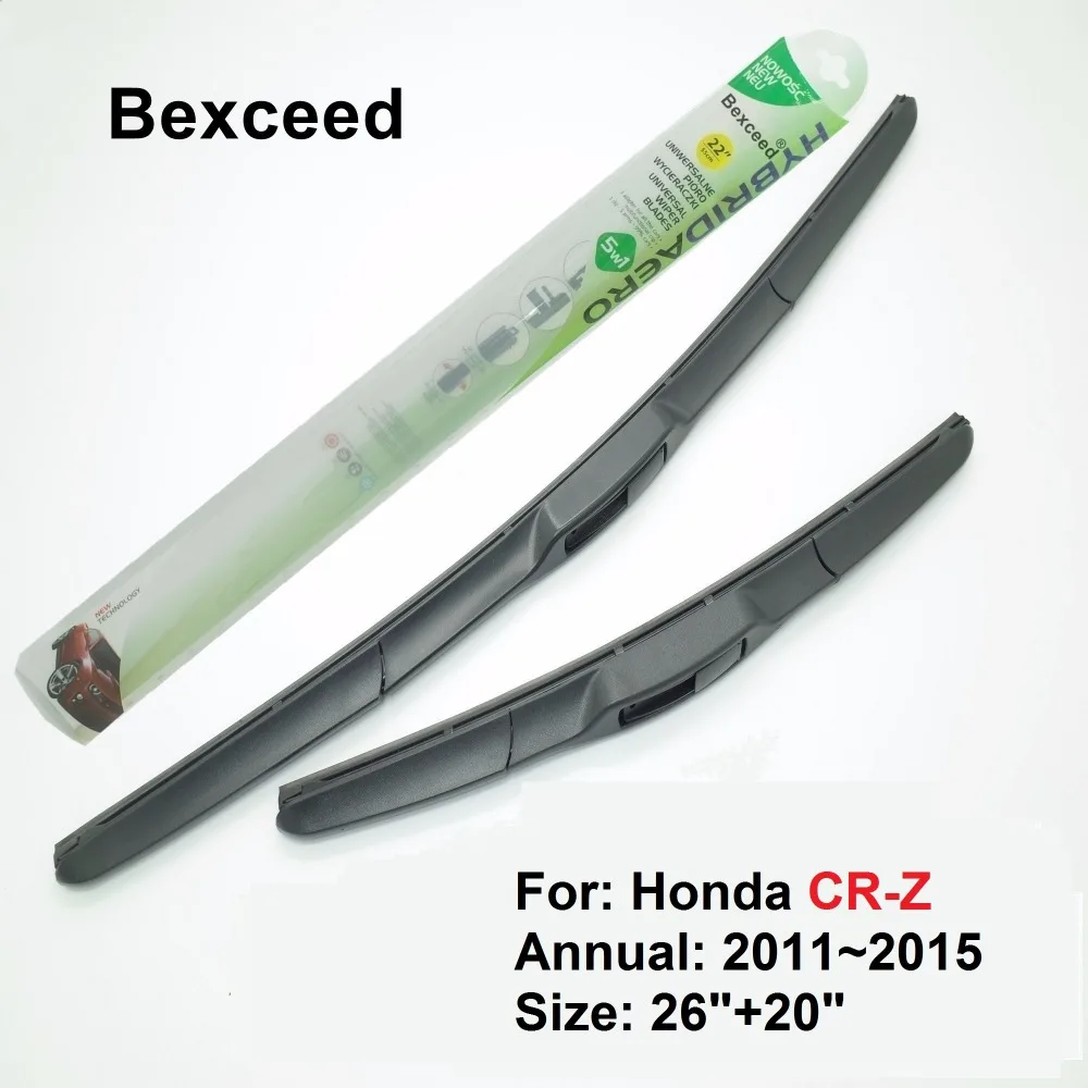 

Hybrid Wiper Blade for Honda CR-Z 26"+20" Bexceed of Rubber Car Windshield Windscreen 2011 2012 2013 2014 2015