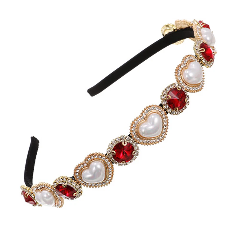 ZHINI в Корейском стиле форме сердца Повязки на голову для маленьких девочек Для