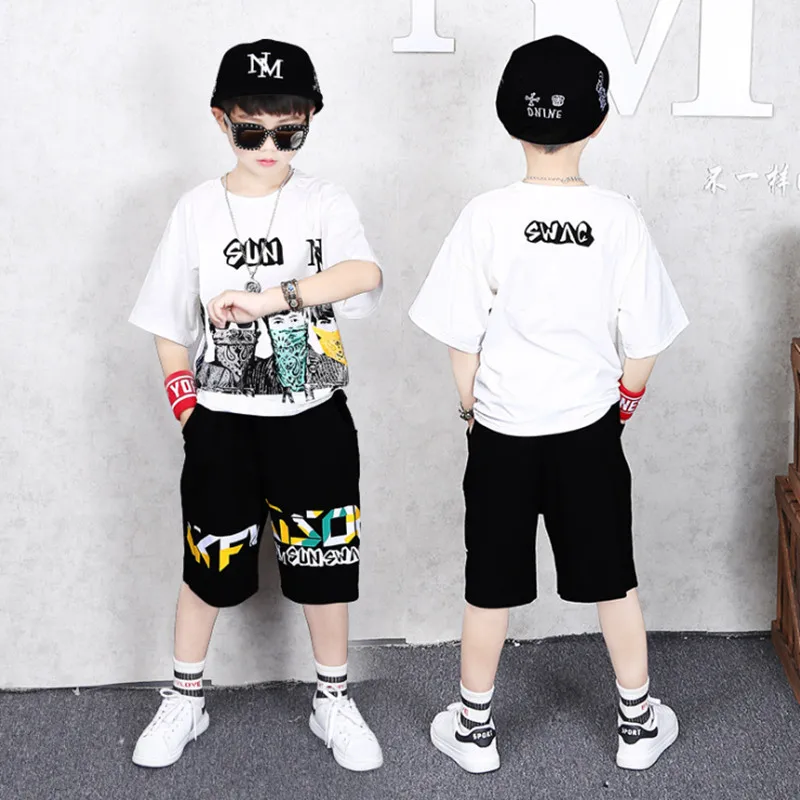 Футболка и шорты для мальчиков спортивный костюм детей 5 6 7 9 11 13 15 лет 2020 | Мать